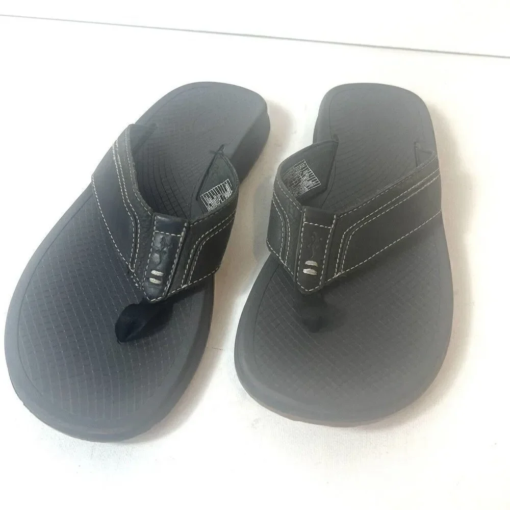 Chaco Classic Men's 8 Black Thong Summer Beach Sandals Slip On Casual Flip Flops